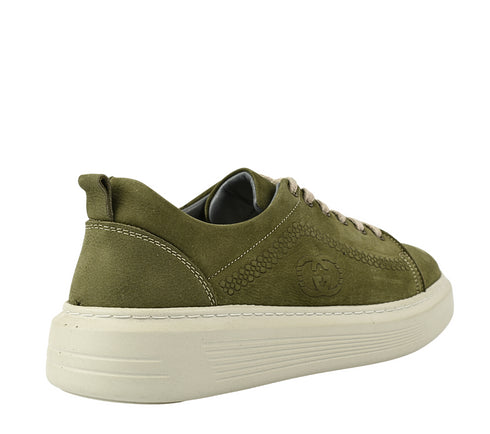 Pantofi sport, barbati, GORETTI, B68-1050 verde, piele intoarsa